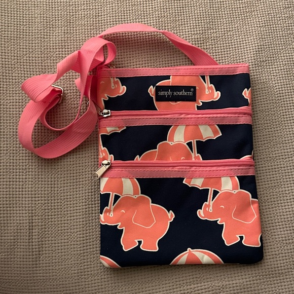 Simply Southern Handbags - Simply Southern Pink Elephant Crossbody Bag